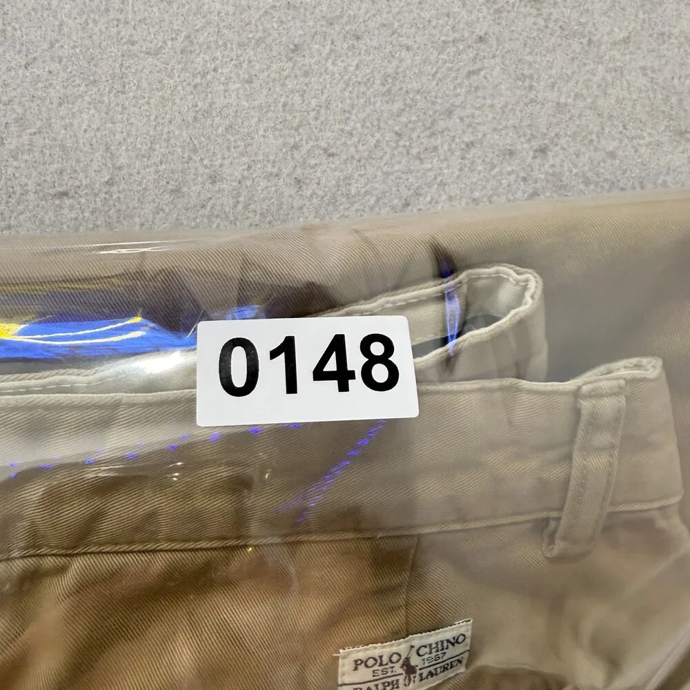 Vintage Polo Ralph Lauren Men's Khaki Chino Pants Straight Leg Pockets Size W33